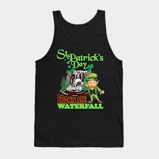 St Patricks Brown Ale Beer Waterfall Tank Top